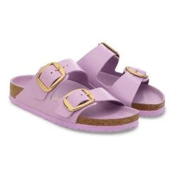 Birkenstock Arizona Big Buckle Natural Leather Patent High Shine Crocus -Birkenstock Sale Store 1030328 pair