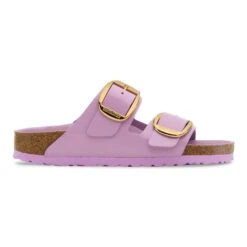 Birkenstock Arizona Big Buckle Natural Leather Patent High Shine Crocus -Birkenstock Sale Store 1030328 side