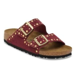 Birkenstock Arizona Rivets Suede Leather Zinfandel