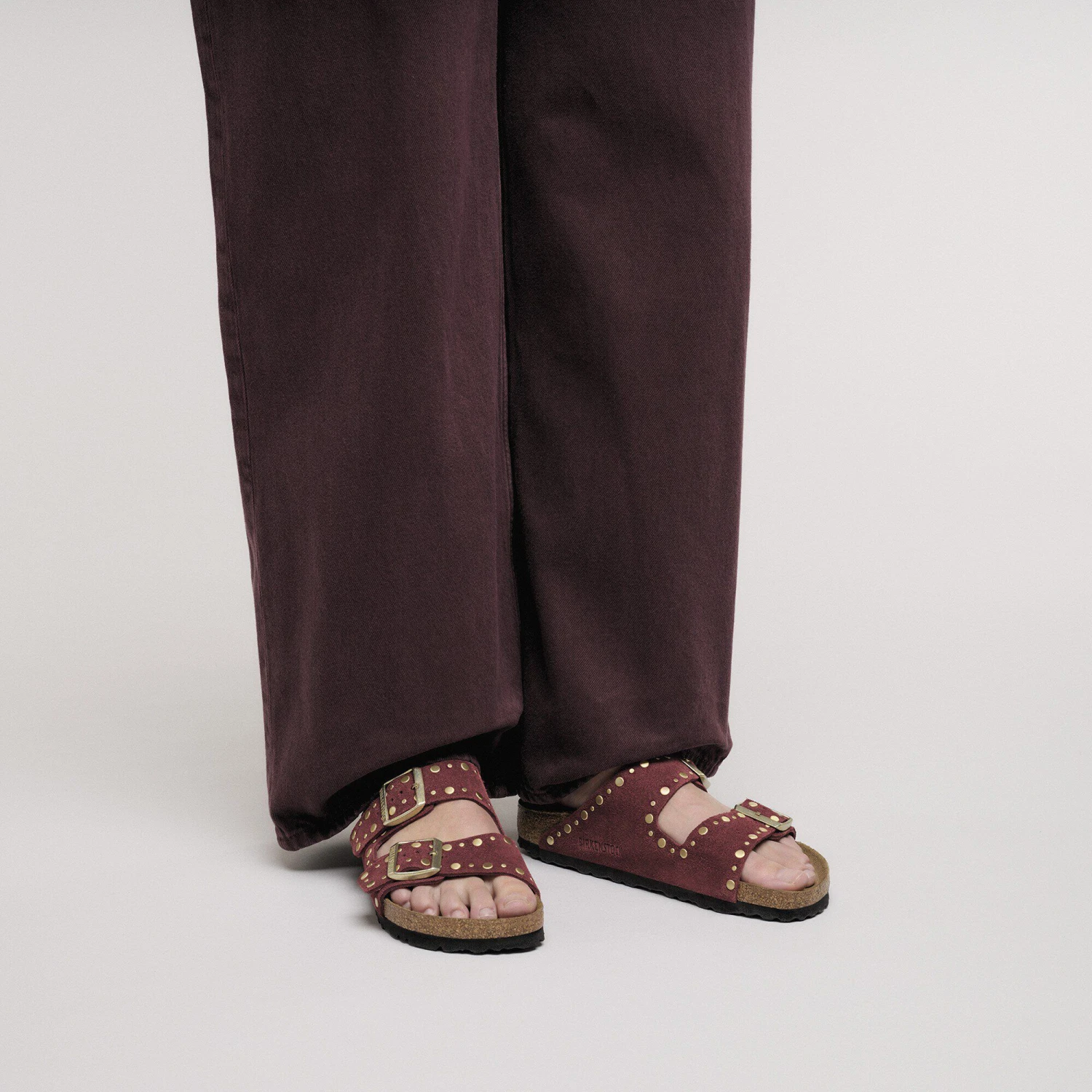 Birkenstock Arizona Rivets Suede Leather Zinfandel 6 Birkenstock Arizona Rivets Suede Leather Zinfandel - Image 6