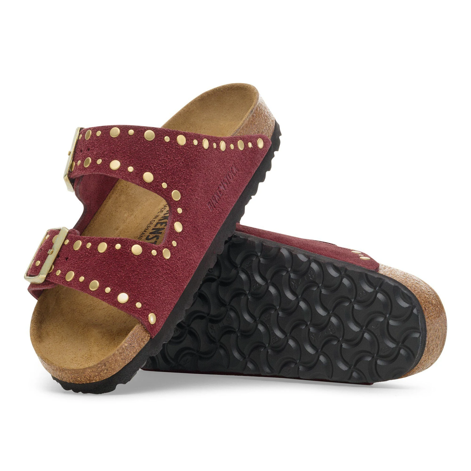 Birkenstock Arizona Rivets Suede Leather Zinfandel 5 Birkenstock Arizona Rivets Suede Leather Zinfandel - Image 5