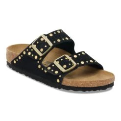 Birkenstock Arizona Rivets Suede Leather Black