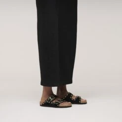 Birkenstock Arizona Rivets Suede Leather Black 13 Birkenstock Arizona Rivets Suede Leather Black -Birkenstock Sale Store 1030346 f look f