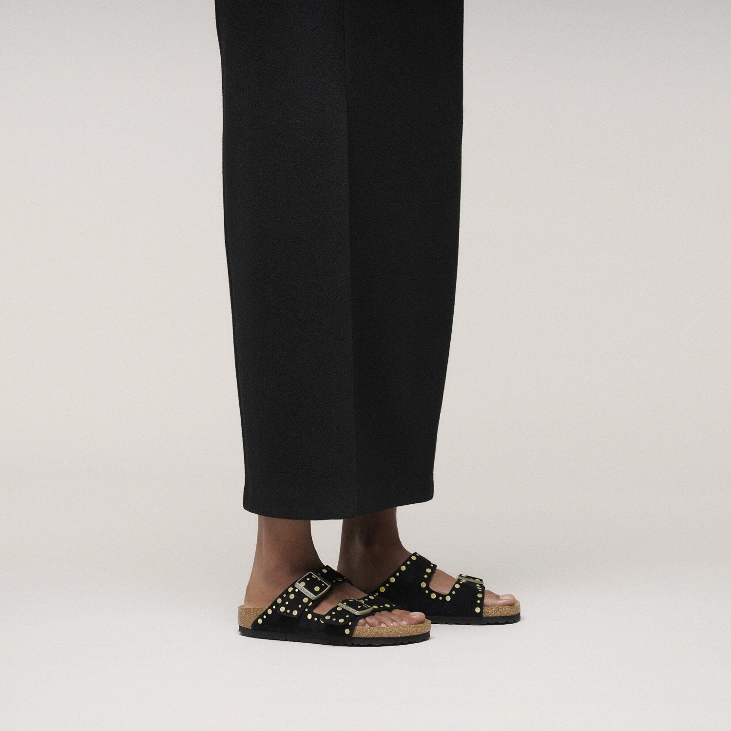 Birkenstock Arizona Rivets Suede Leather Black 7 Birkenstock Arizona Rivets Suede Leather Black - Image 7