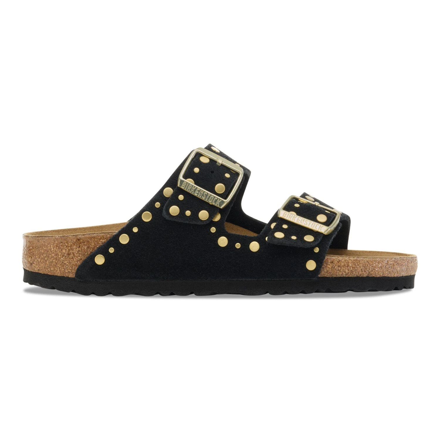 Birkenstock Arizona Rivets Suede Leather Black 3 Birkenstock Arizona Rivets Suede Leather Black - Image 3