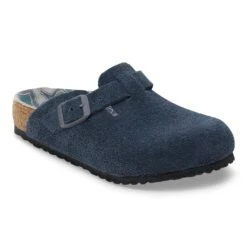 Birkenstock Boston Kids Suede Leather New Navy