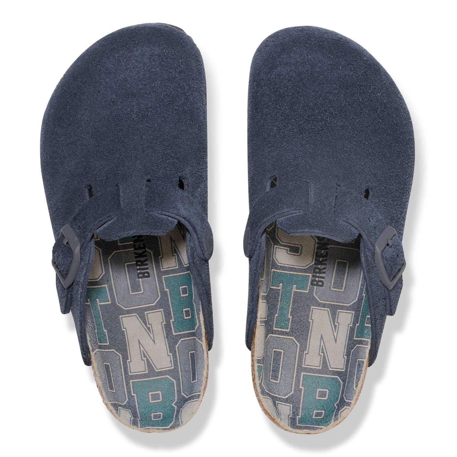 Birkenstock Boston Kids Suede Leather New Navy 2 Birkenstock Boston Kids Suede Leather New Navy - Image 2