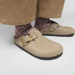 Birkenstock Boston Big Buckle Oiled Leather Tobacco Brown 12 Birkenstock Boston Big Buckle Oiled Leather Tobacco Brown -Birkenstock Sale Store 1030393 f closeup f