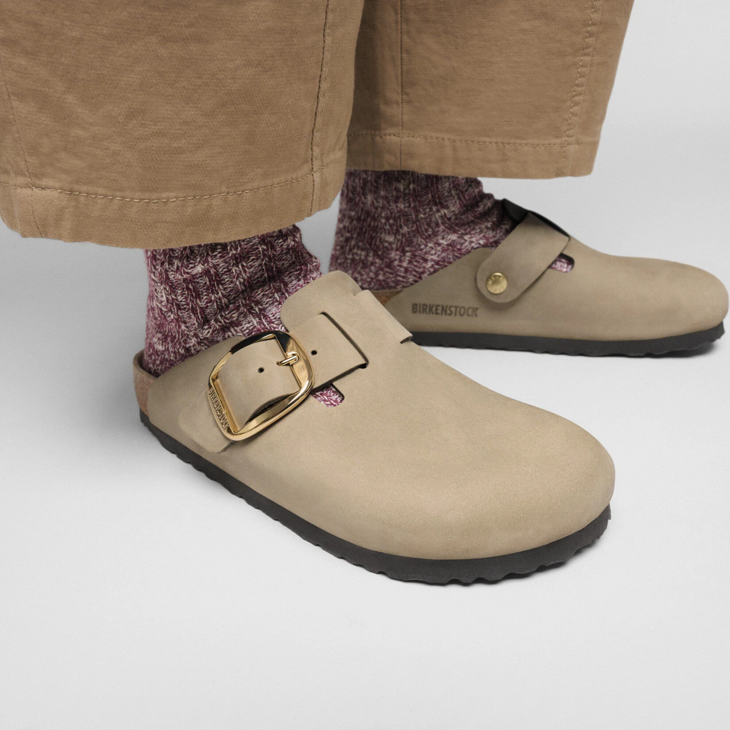 Birkenstock Boston Big Buckle Oiled Leather Tobacco Brown 6 Birkenstock Boston Big Buckle Oiled Leather Tobacco Brown - Image 6