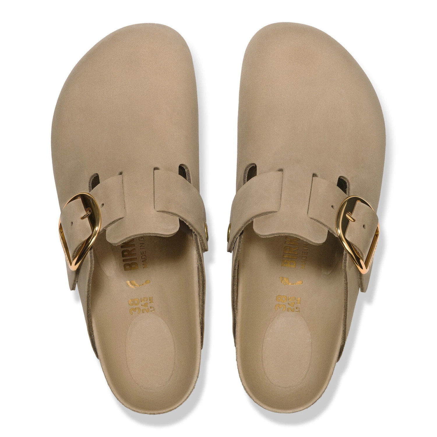 Birkenstock Boston Big Buckle Oiled Leather Tobacco Brown 2 Birkenstock Boston Big Buckle Oiled Leather Tobacco Brown - Image 2