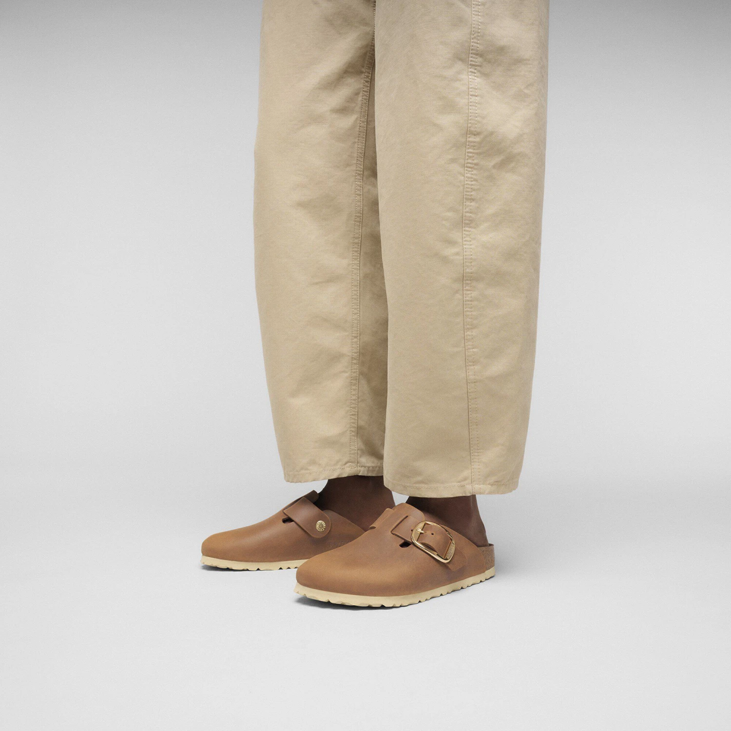 Birkenstock Boston Big Buckle Oiled Leather Cognac 7 Birkenstock Boston Big Buckle Oiled Leather Cognac - Image 7