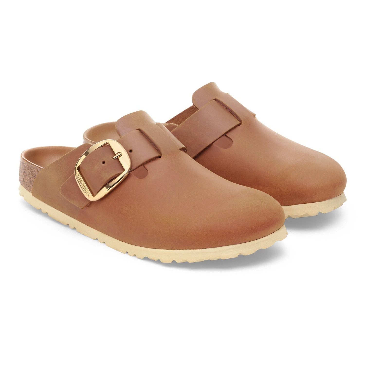 Birkenstock Boston Big Buckle Oiled Leather Cognac 4 Birkenstock Boston Big Buckle Oiled Leather Cognac - Image 4