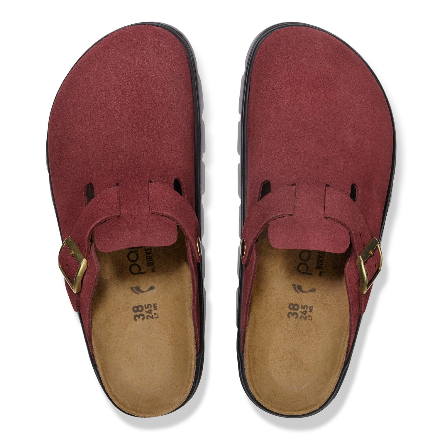 Boston Chunky Suede Leather Zinfandel 2 Boston Chunky Suede Leather Zinfandel - Image 2