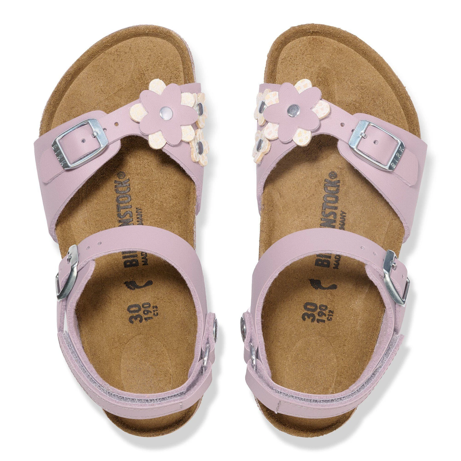 Birkenstock Rio Flowers Kids Birko-Flor Faded Purple 2 Birkenstock Rio Flowers Kids Birko-Flor Faded Purple - Image 2