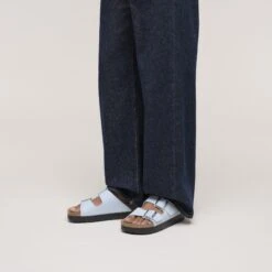 Arizona Flex Platform Birko-Flor Baby Blue -Birkenstock Sale Store 1030415 f look f