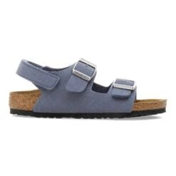 Birkenstock Milano Kids Birkibuc Navy 7 Birkenstock Milano Kids Birkibuc Navy -Birkenstock Sale Store 1030433 side