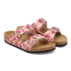 Birkenstock Arizona Kids Birko-Flor Electric Metallic Copper Hearts -Birkenstock Sale Store 1030434 pair