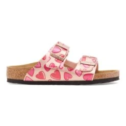 Birkenstock Arizona Kids Birko-Flor Electric Metallic Copper Hearts -Birkenstock Sale Store 1030434 side