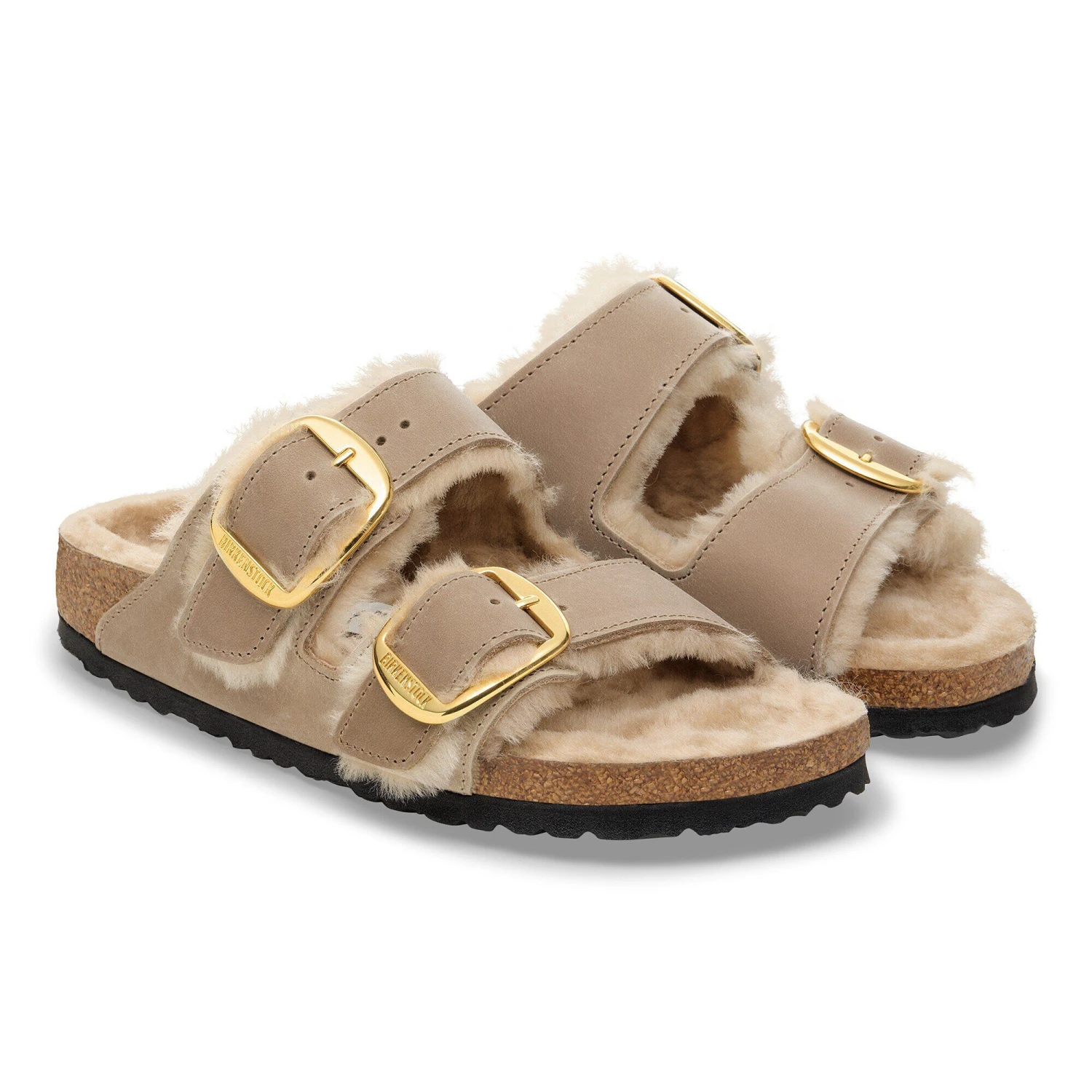 Birkenstock Arizona Big Buckle Shearling Oiled Leather Tobacco Brown 5 Birkenstock Arizona Big Buckle Shearling Oiled Leather Tobacco Brown - Image 5