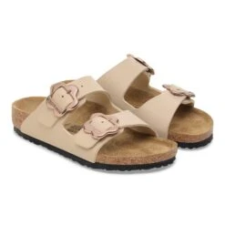 Birkenstock Arizona Flowers Kids Birko-Flor Sandcastle -Birkenstock Sale Store 1030439 pair