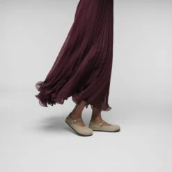 Birkenstock Mantova Suede Leather Taupe -Birkenstock Sale Store 1030440 f look f