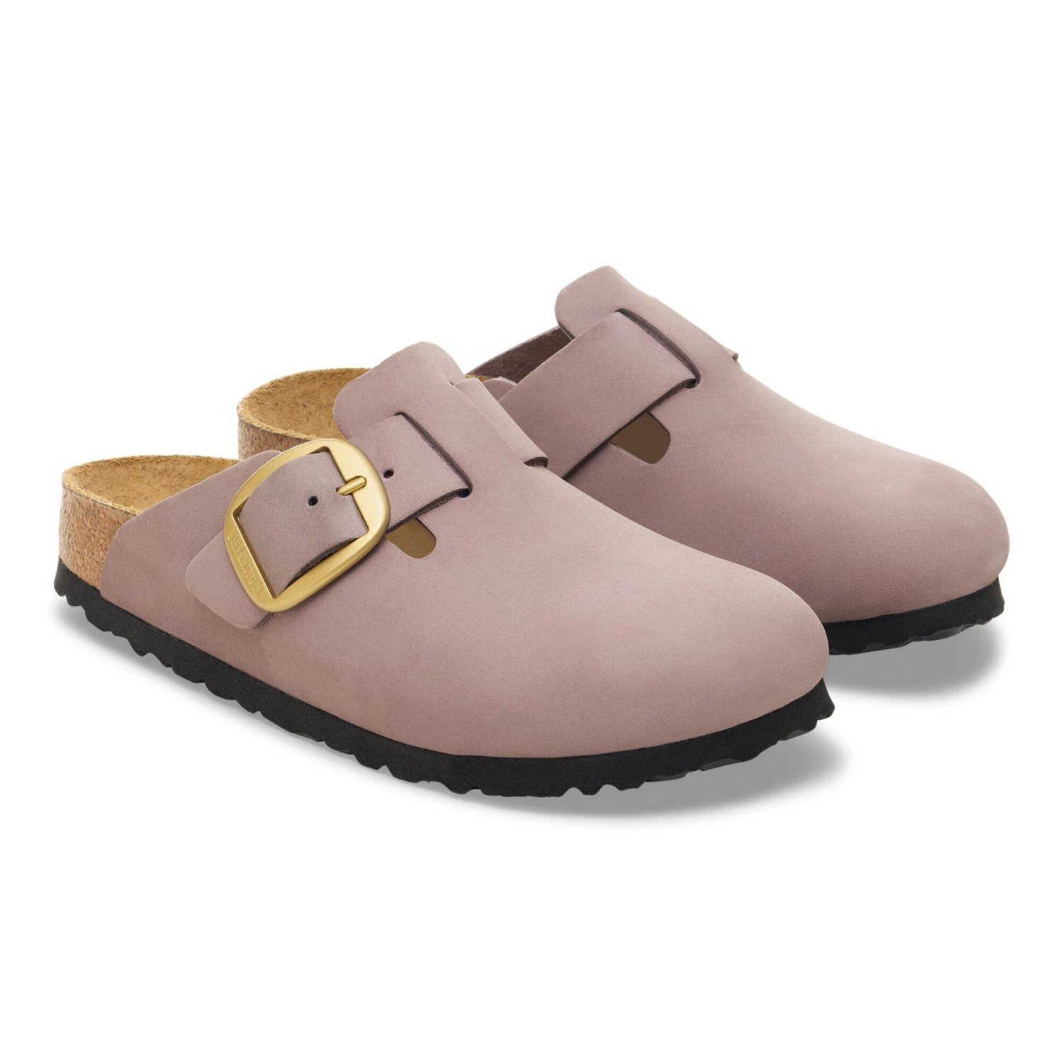 Birkenstock Boston Big Buckle Nubuck Leather Faded Purple 4 Birkenstock Boston Big Buckle Nubuck Leather Faded Purple - Image 4