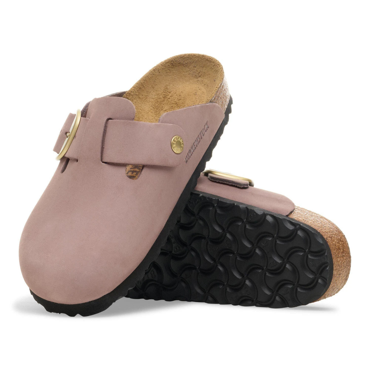 Birkenstock Boston Big Buckle Nubuck Leather Faded Purple 5 Birkenstock Boston Big Buckle Nubuck Leather Faded Purple - Image 5