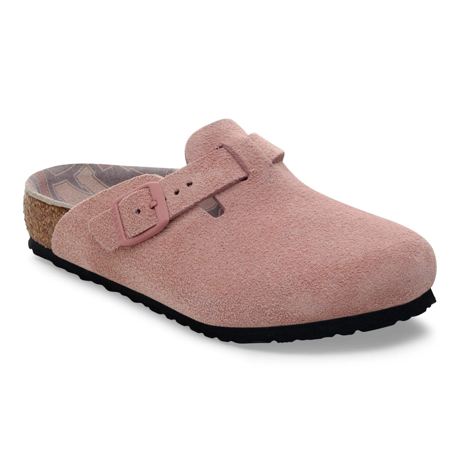Birkenstock Boston Kids Suede Leather Pink Clay 1 Birkenstock Boston Kids Suede Leather Pink Clay