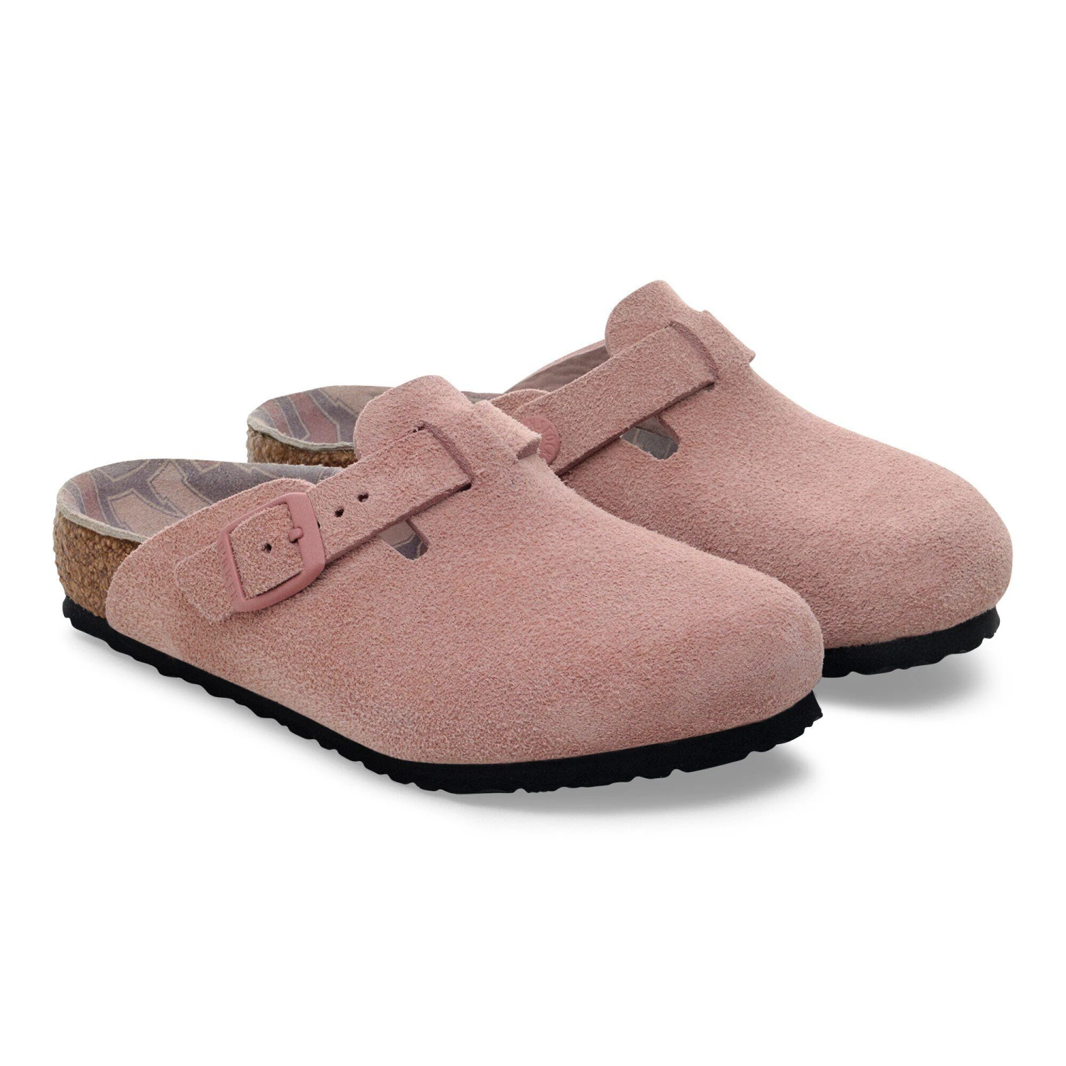 Birkenstock Boston Kids Suede Leather Pink Clay 5 Birkenstock Boston Kids Suede Leather Pink Clay - Image 5