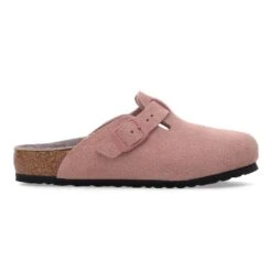 Birkenstock Boston Kids Suede Leather Pink Clay 7 Birkenstock Boston Kids Suede Leather Pink Clay -Birkenstock Sale Store 1030464 side