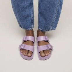 Birkenstock Arizona Stealth Buckle EVA Mauve -Birkenstock Sale Store 1030472 f closeup f
