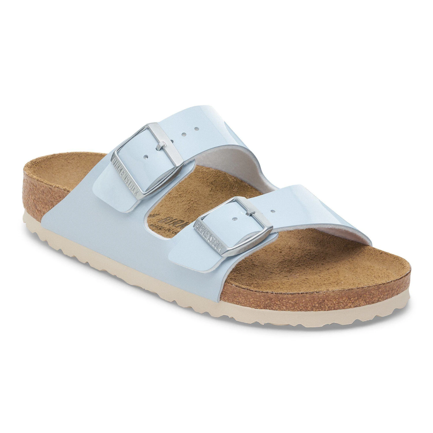 Birkenstock Arizona Birko-Flor Patent Baby Blue 1 Birkenstock Arizona Birko-Flor Patent Baby Blue