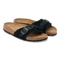 Birkenstock Oita Braided Suede Leather Black -Birkenstock Sale Store 1030508 pair