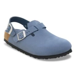 Birkenstock Tokio Nubuck Leather Stone Blue