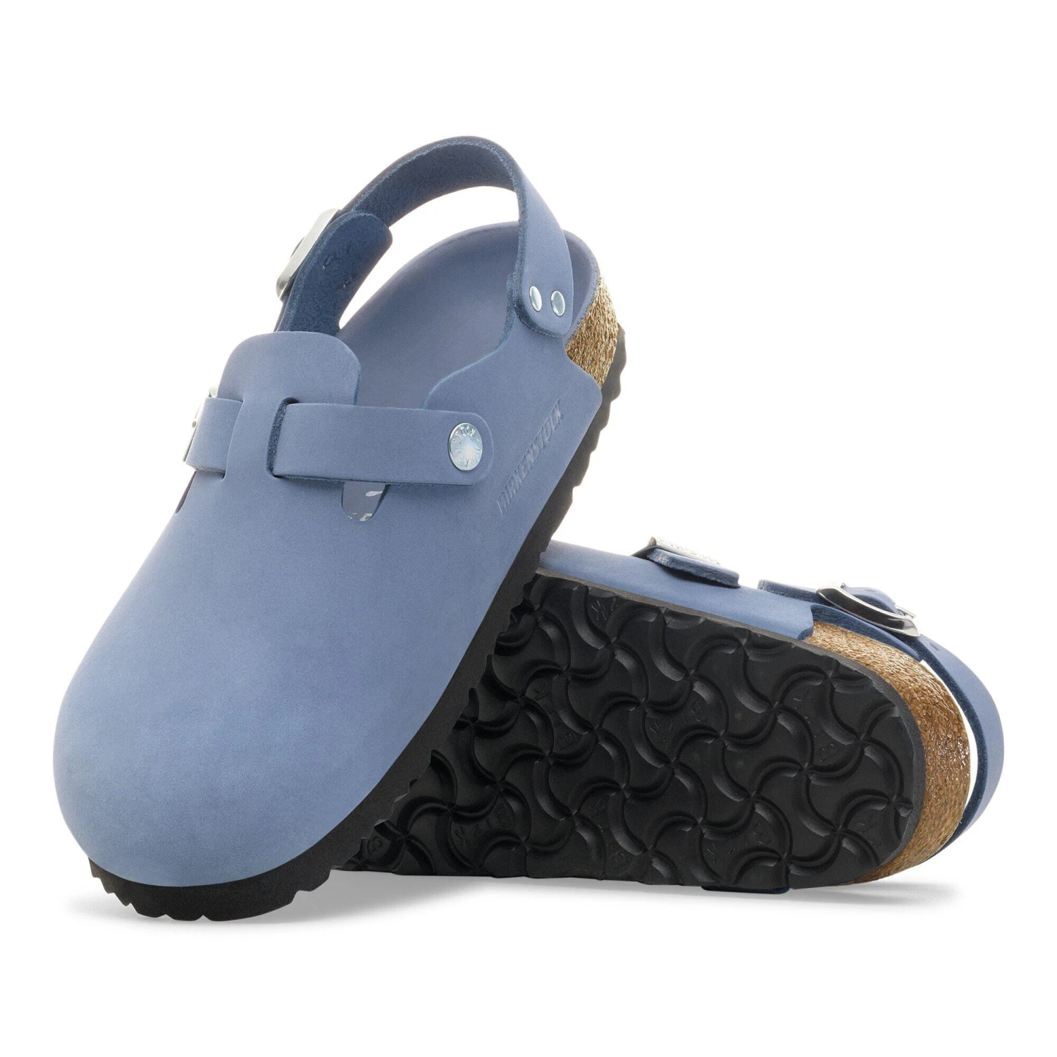 Birkenstock Tokio Nubuck Leather Stone Blue 5 Birkenstock Tokio Nubuck Leather Stone Blue - Image 5