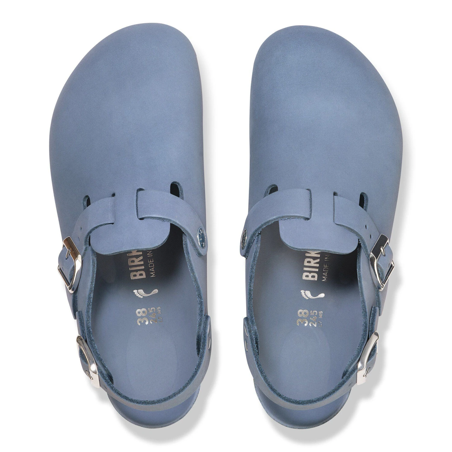 Birkenstock Tokio Nubuck Leather Stone Blue 2 Birkenstock Tokio Nubuck Leather Stone Blue - Image 2