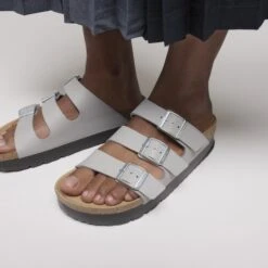 Florida Vegan Flex Platform Birko-Flor Stone Coin 12 Florida Vegan Flex Platform Birko-Flor Stone Coin -Birkenstock Sale Store 1030567 f closeup f