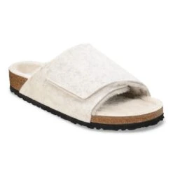 Birkenstock Solana Shearling Wool Felt Oyster