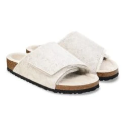Birkenstock Solana Shearling Wool Felt Oyster -Birkenstock Sale Store 1030576 pair