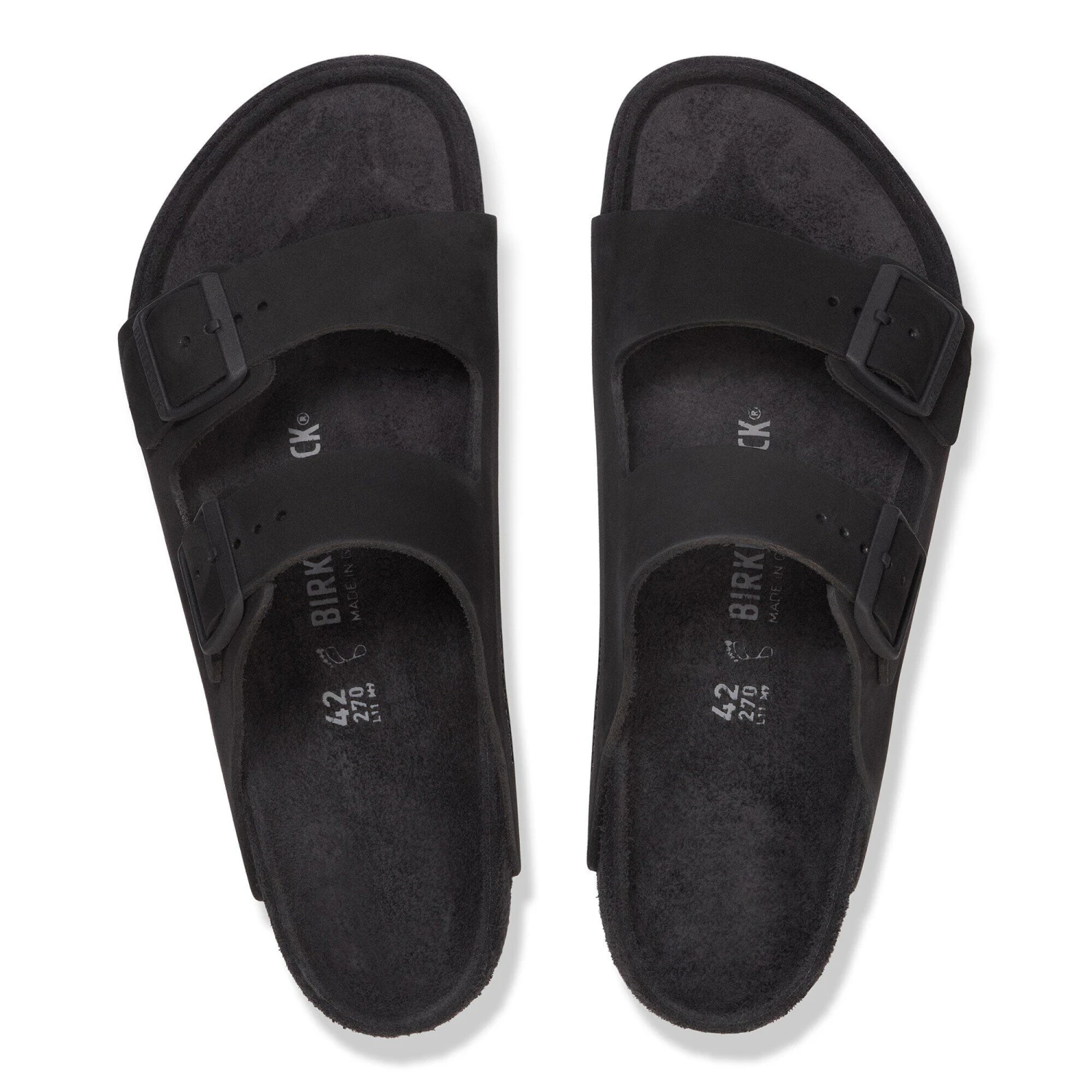 Birkenstock Arizona Nubuck Leather Black 2 Birkenstock Arizona Nubuck Leather Black - Image 2