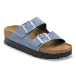 Arizona Flex Platform Nubuck Leather Stone Blue