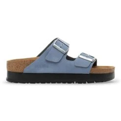 Arizona Flex Platform Nubuck Leather Stone Blue -Birkenstock Sale Store 1030588 side