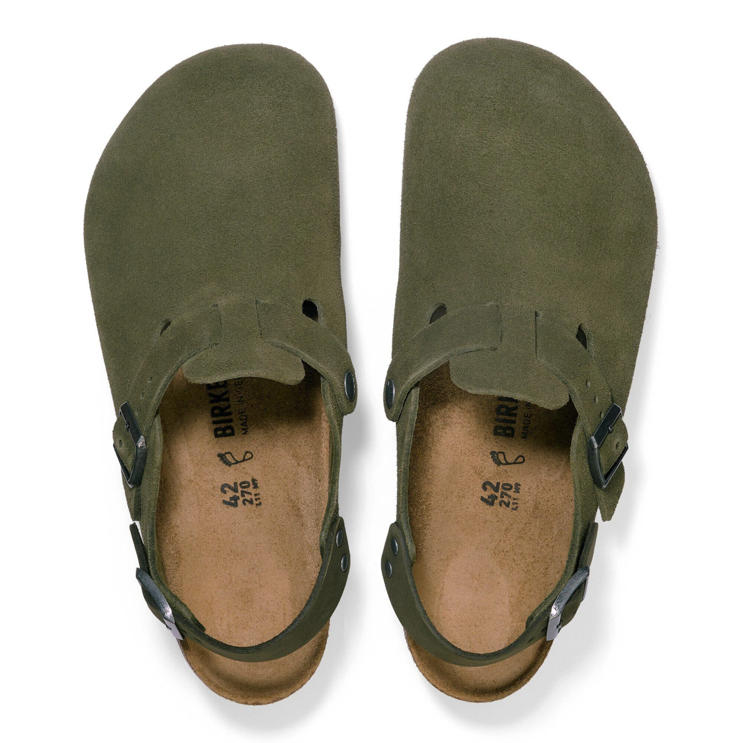 Birkenstock Tokio Suede Leather Thyme 2 Birkenstock Tokio Suede Leather Thyme - Image 2