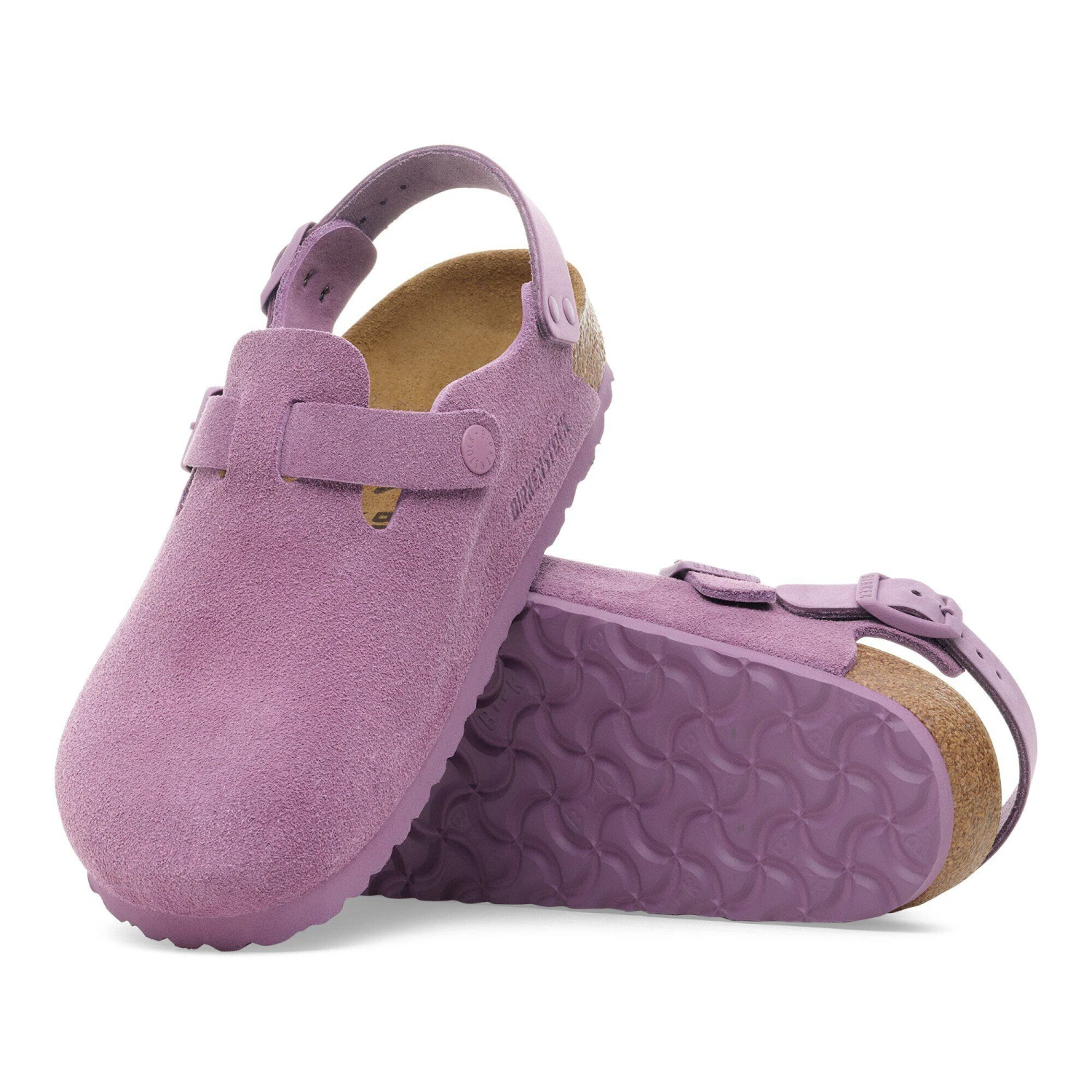 Birkenstock Tokio Suede Leather Mauve 5 Birkenstock Tokio Suede Leather Mauve - Image 5