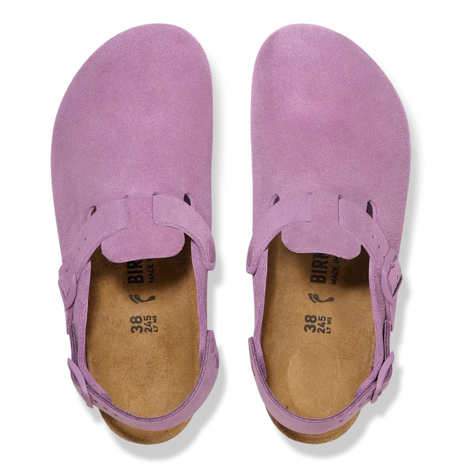 Birkenstock Tokio Suede Leather Mauve 2 Birkenstock Tokio Suede Leather Mauve - Image 2