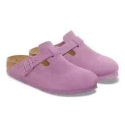 Birkenstock Boston Suede Leather Mauve -Birkenstock Sale Store 1030626 pair