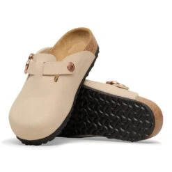 Birkenstock Boston Flower Buckle Kids Birkibuc Sandcastle -Birkenstock Sale Store 1030630 sole