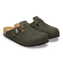 Birkenstock Boston Wool Felt Thyme -Birkenstock Sale Store 1030676 pair
