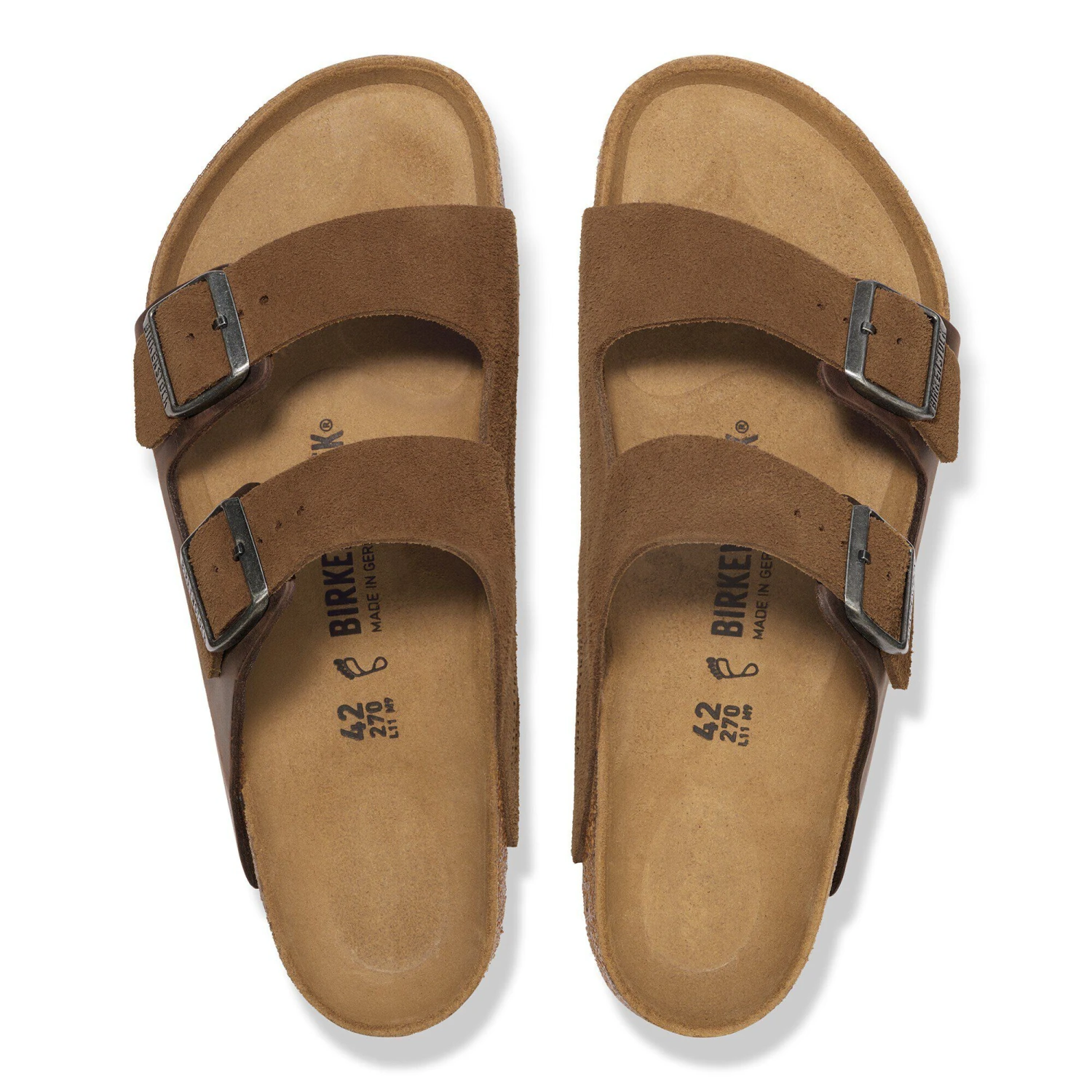 Birkenstock Arizona Mixed Leather Dark Tea 2 Birkenstock Arizona Mixed Leather Dark Tea - Image 2