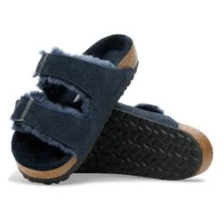 Birkenstock Arizona Shearling Suede Leather New Navy -Birkenstock Sale Store 1030684 sole